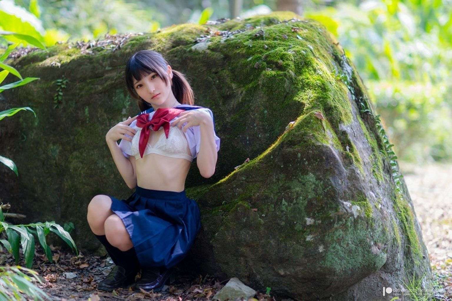 [小丁Patron] High School Girl with Pretty Pussy 皮衣濕身誘惑 (Fantasy Factory)