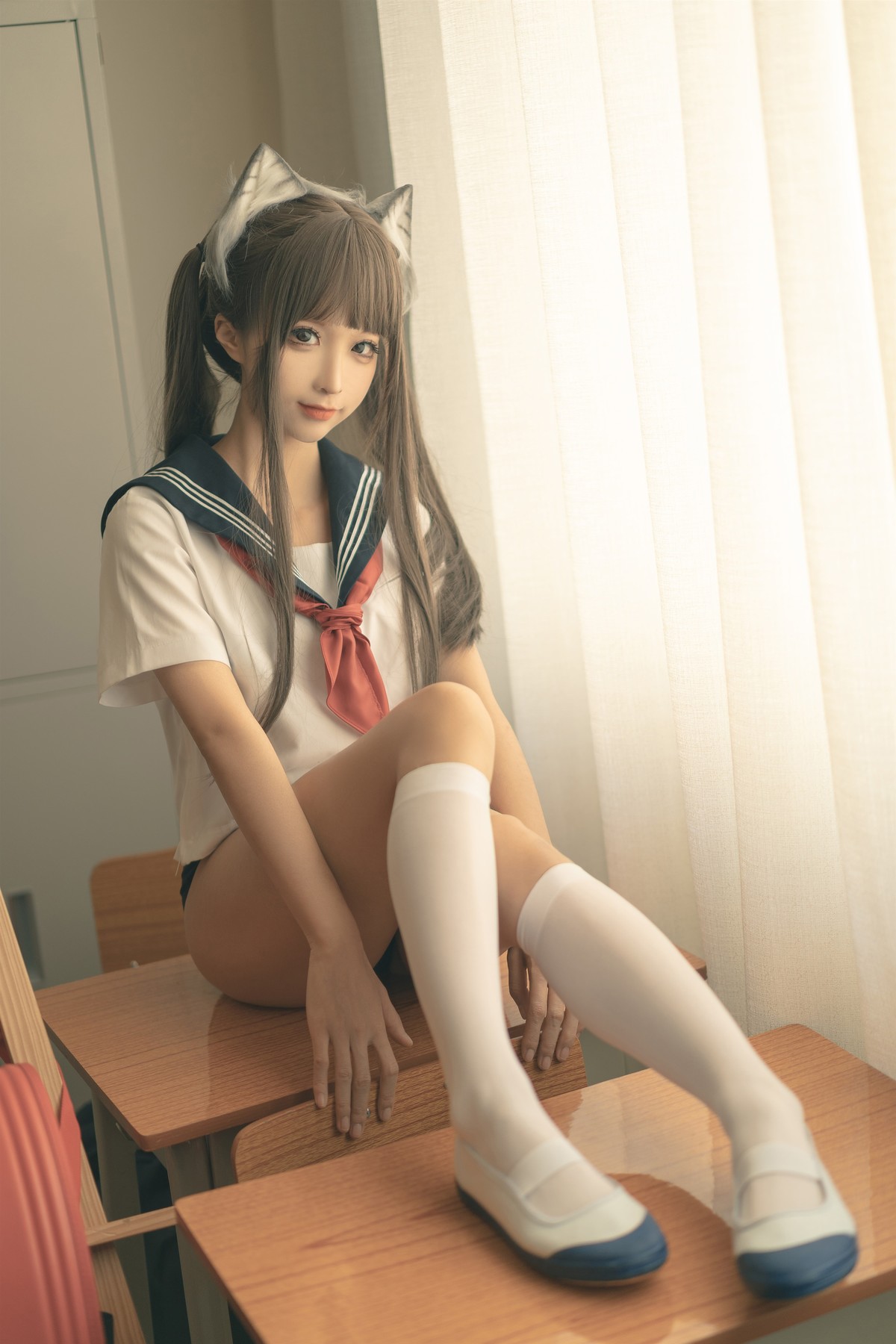 蠢沫沫 Cosplay 放学后