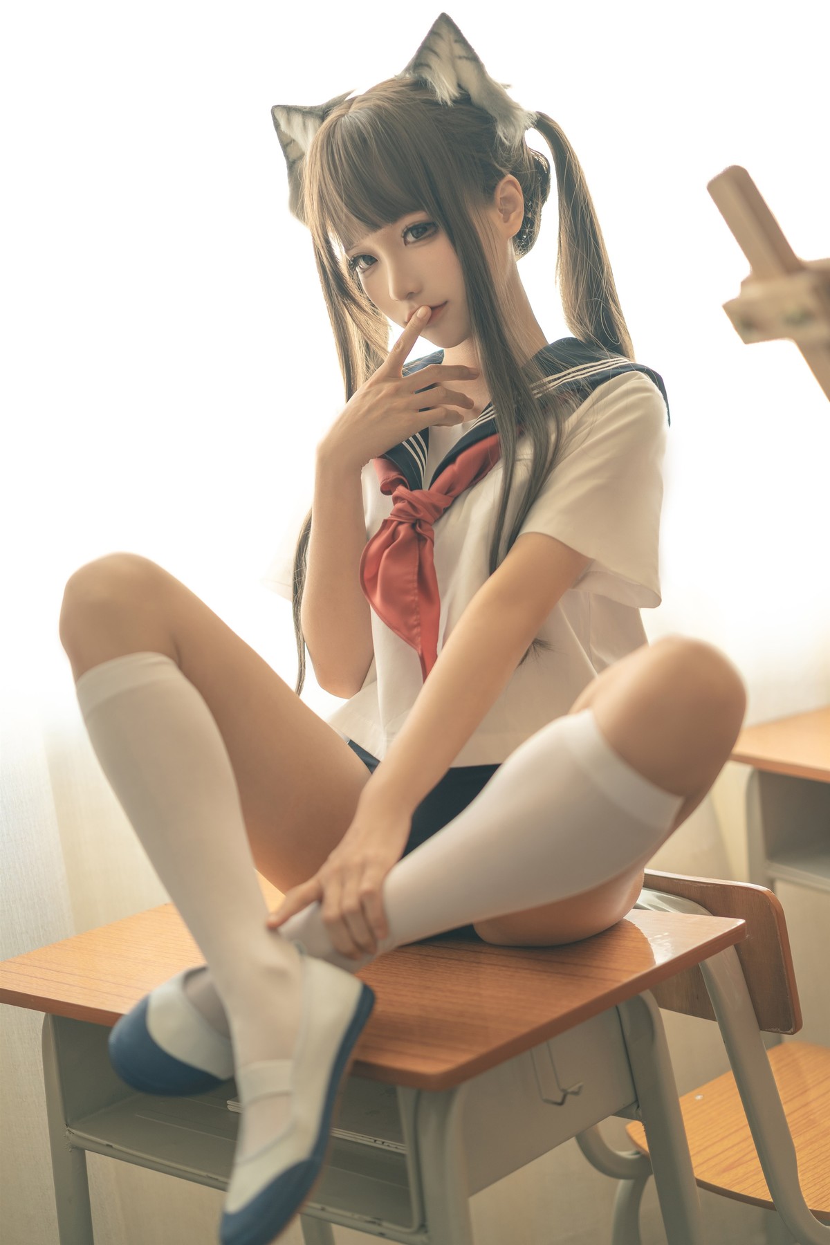 蠢沫沫 Cosplay 放学后