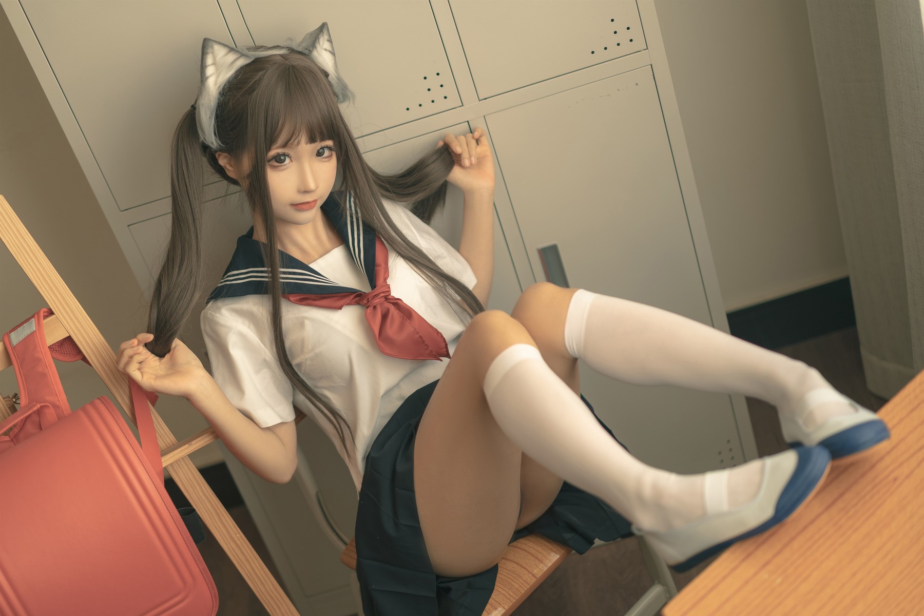 蠢沫沫 Cosplay 放学后