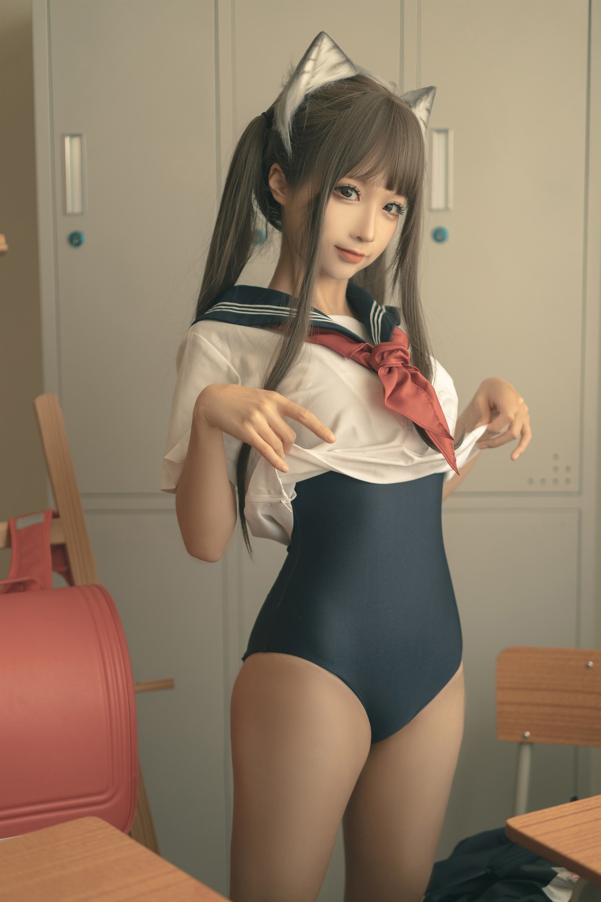 蠢沫沫 Cosplay 放学后