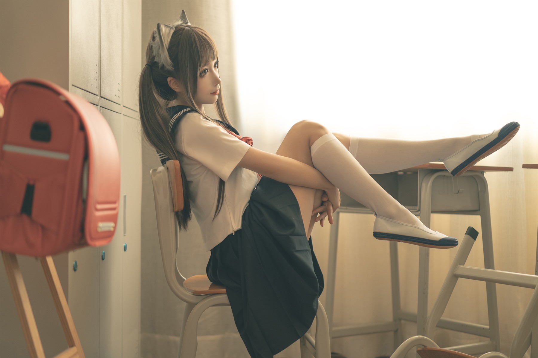 蠢沫沫 Cosplay 放学后