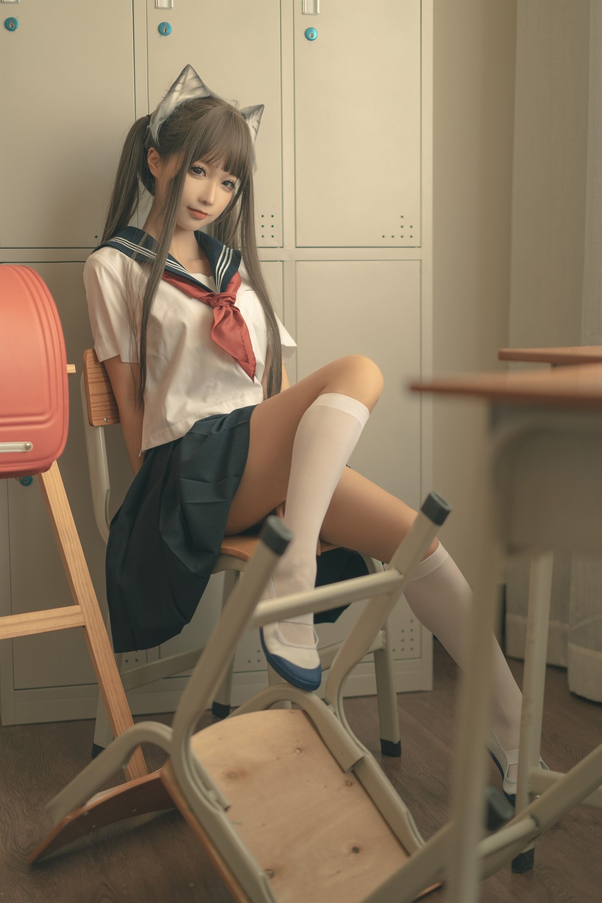 蠢沫沫 Cosplay 放学后